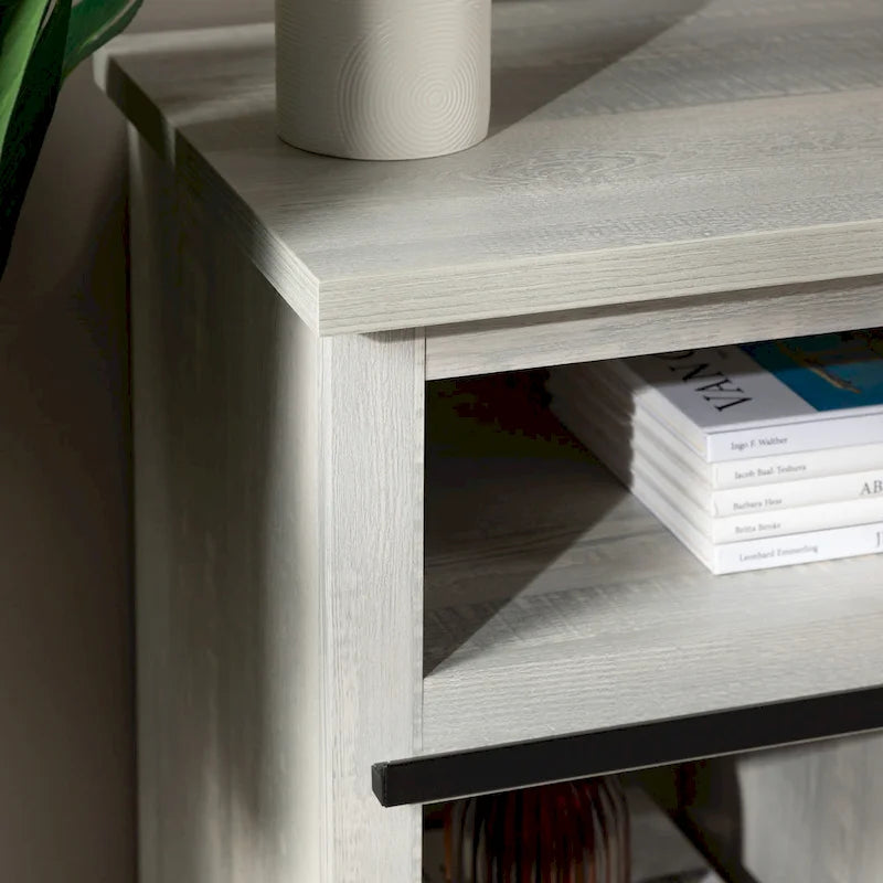 Meuble TV coulissant 52 pouces avec porte de grange de style Highboy