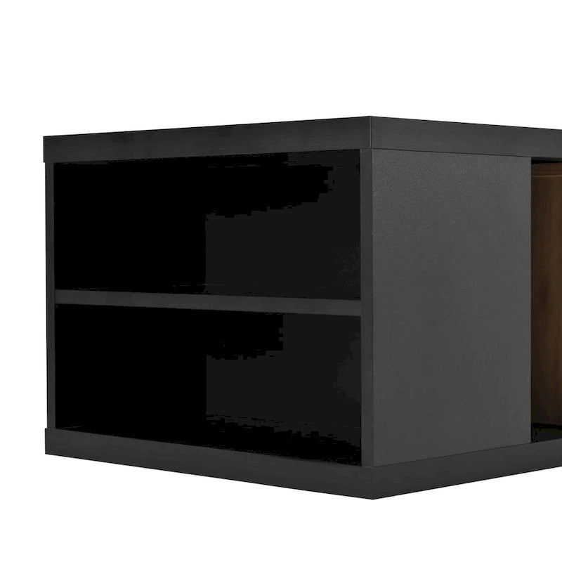 Table basse multifonctionnelle avec rangement dissimulé et 2 tiroirs