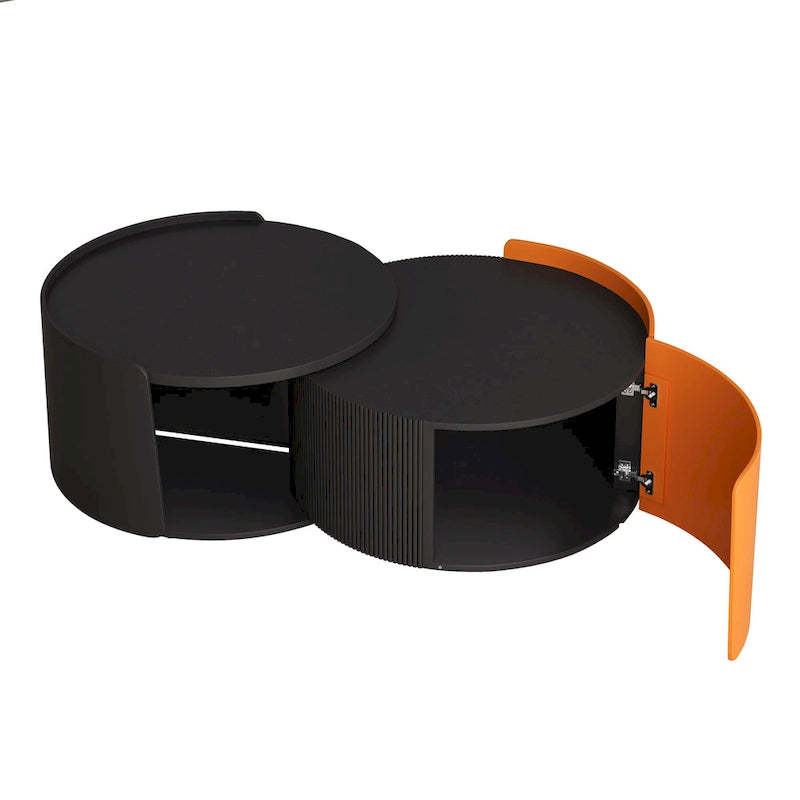 Tables basses — Tables rondes et guéridons ; incluant des tables d'appoint de style moderne dotées de plateaux coulissants extensibles
