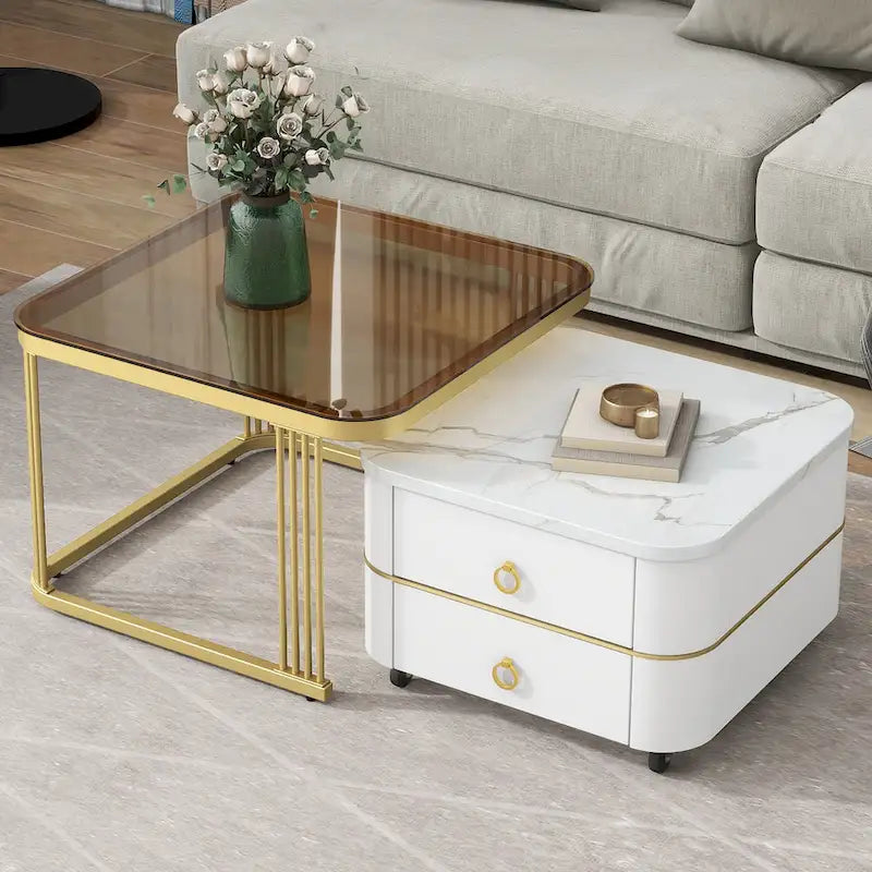 Table basse à roulettes