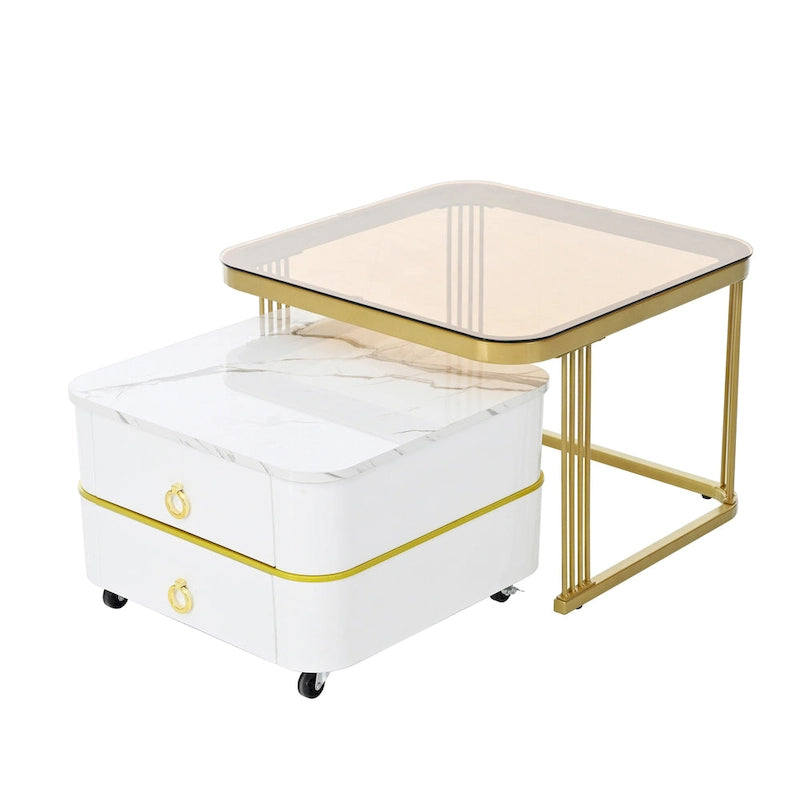 Table basse à roulettes