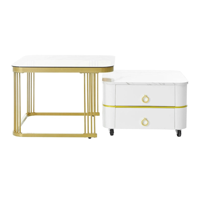 Table basse à roulettes