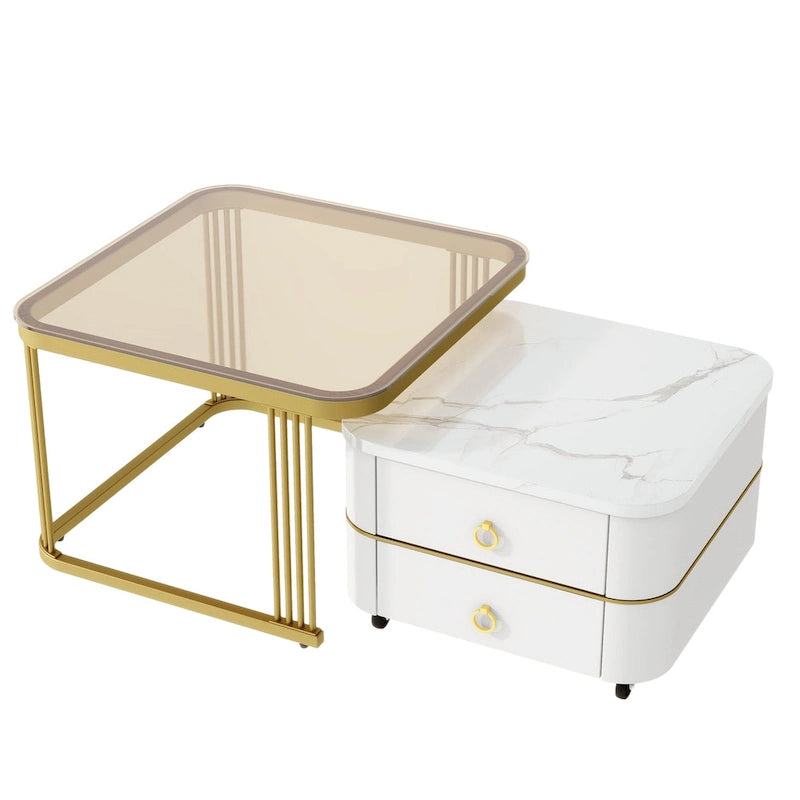 Table basse à roulettes