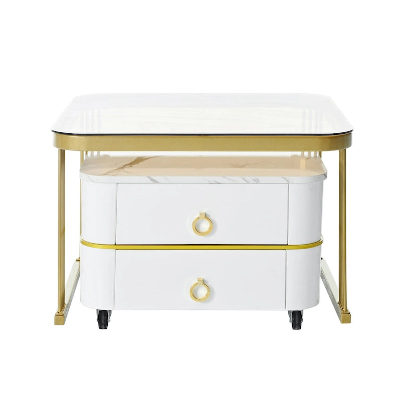 Table basse à roulettes