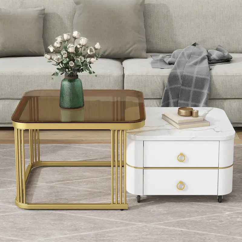 Table basse à roulettes