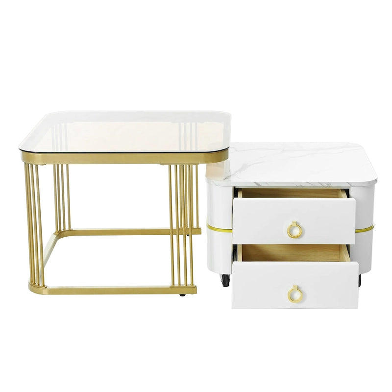 Table basse à roulettes