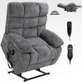 Fauteuil inclinable électrique double moteur avec massage et chaleur pour personnes âgées, grands fauteuils inclinables simples "Lazy Boy" avec télécommande