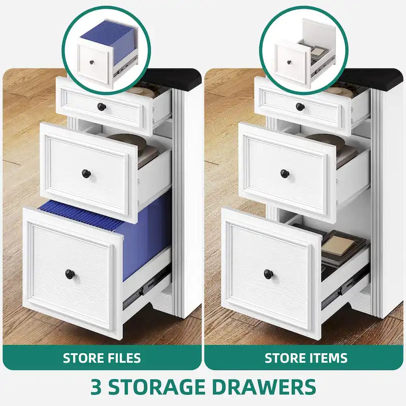 Bureau d'angle d'ordinateur de style ferme avec étagères et tiroirs