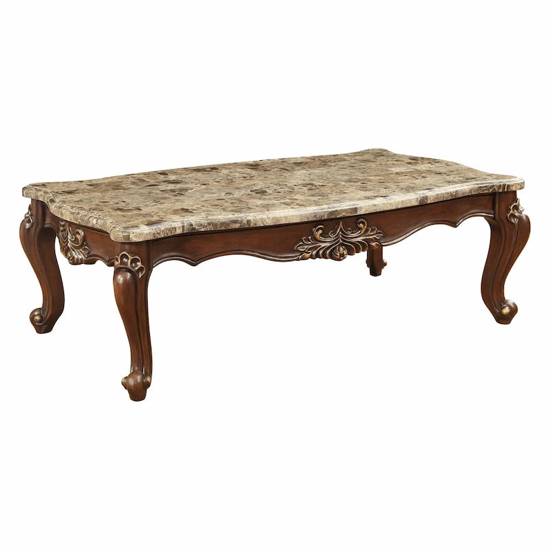 Table basse en marbre véritable de forme libre 34 - 34