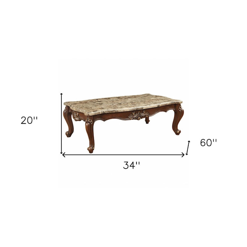 Table basse en marbre véritable de forme libre 34 - 34