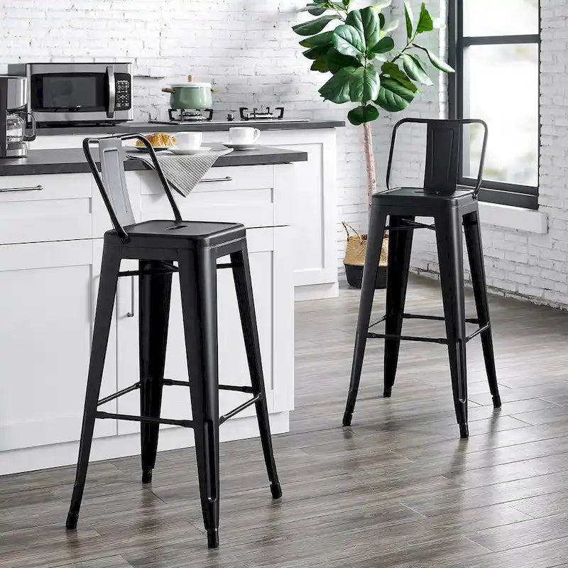 Tabouret de bar en métal de 24 pouces