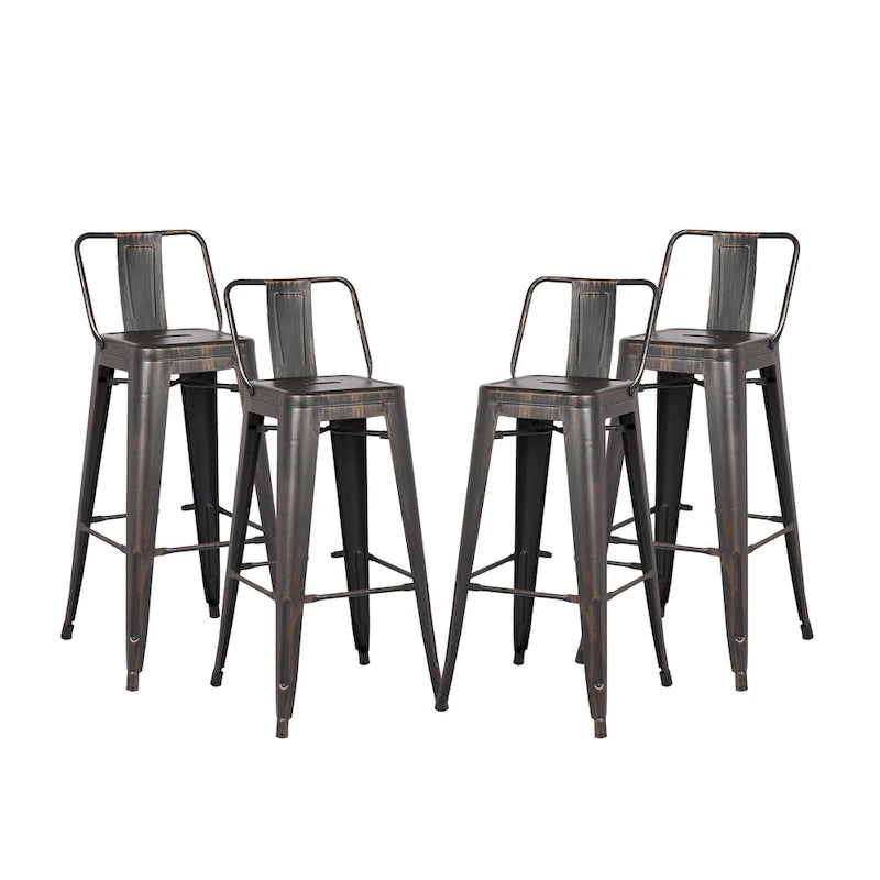 Tabouret de bar en métal de 24 pouces