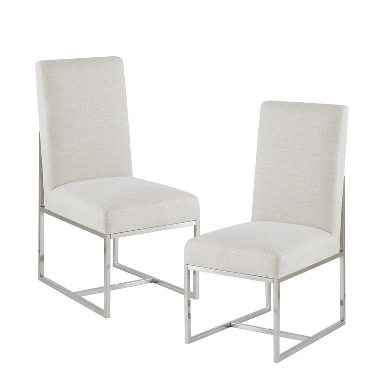 Chaise de salle à manger naturelle (Lot de 2)