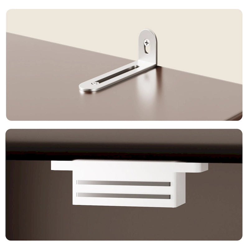 Meuble de cuisine/rangement de salle de bain sur pied, blanc brillant