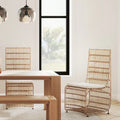 Rattan Wrapped Iron Dining Chair by East at Main