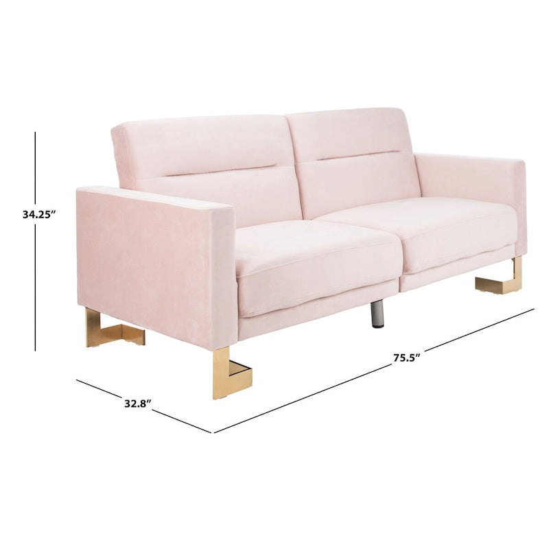 Canapé-lit deux-en-un moderne et pliable, beige