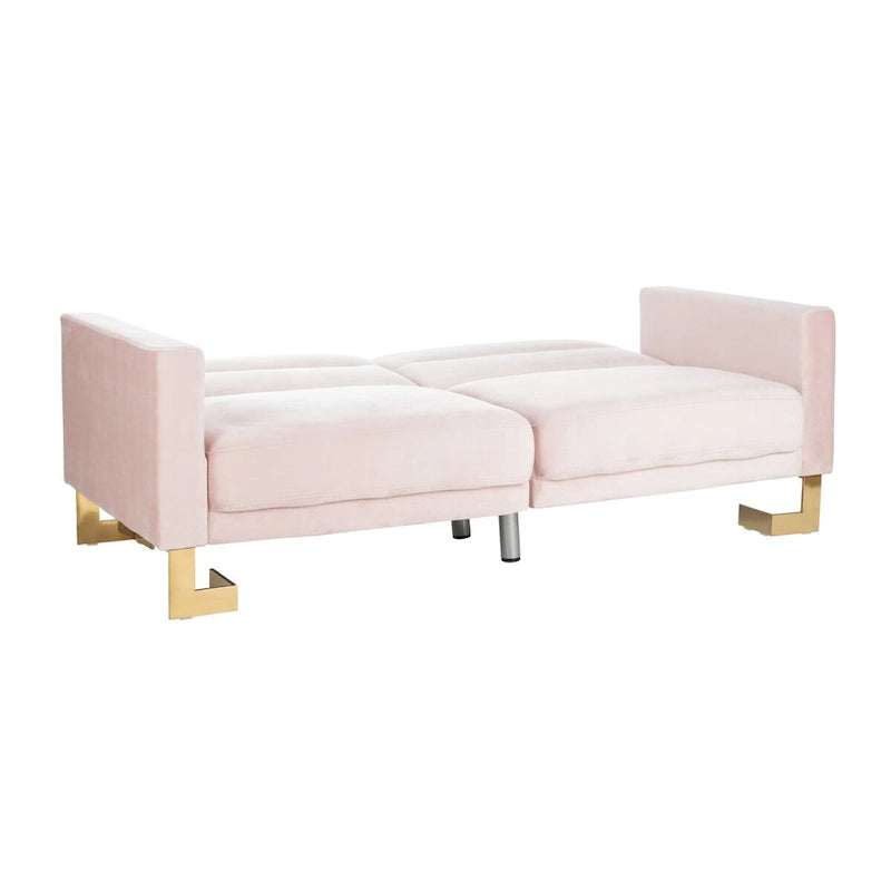 Canapé-lit deux-en-un moderne et pliable, beige