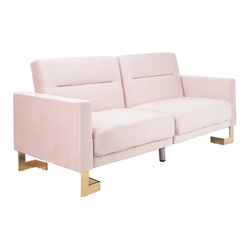 Canapé-lit deux-en-un moderne et pliable, beige