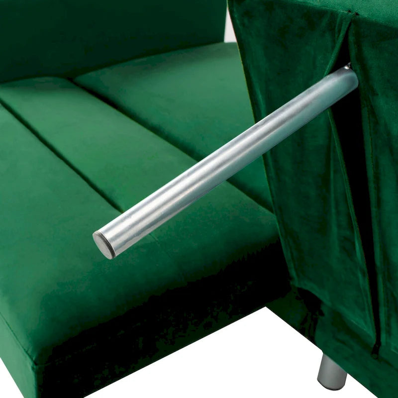 Canapé-lit deux-en-un moderne et pliable, beige