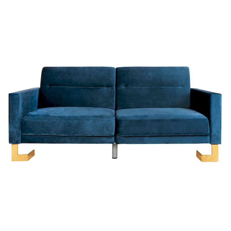Canapé-lit deux-en-un moderne et pliable, beige
