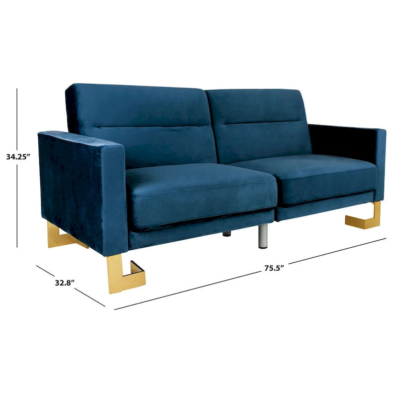 Canapé-lit deux-en-un moderne et pliable, beige
