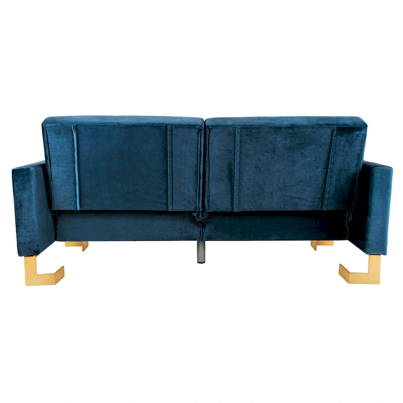 Canapé-lit deux-en-un moderne et pliable, beige
