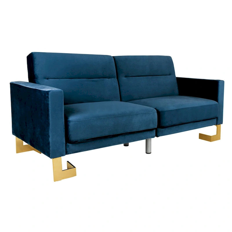 Canapé-lit deux-en-un moderne et pliable, beige
