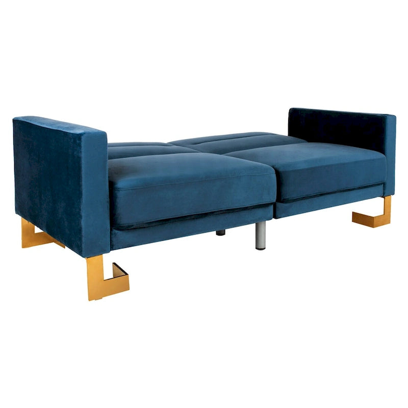 Canapé-lit deux-en-un moderne et pliable, beige