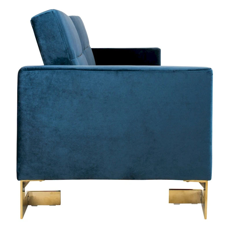 Canapé-lit deux-en-un moderne et pliable, beige