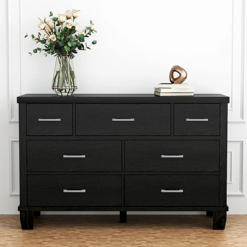 Commode vintage 6/7 tiroirs pour chambre à coucher
