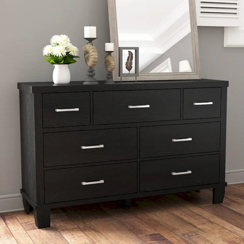 Commode vintage 6/7 tiroirs pour chambre à coucher