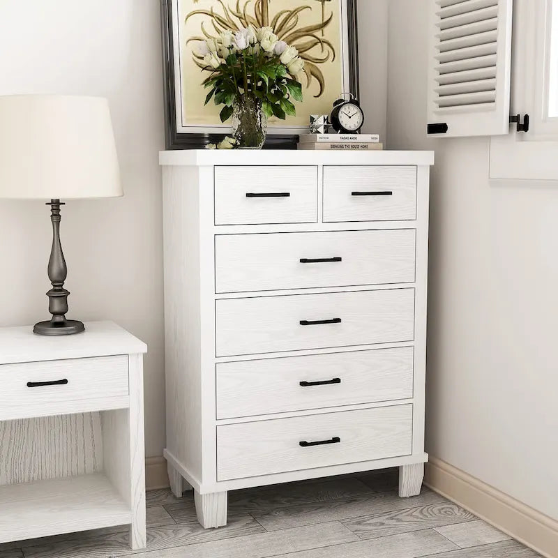 Commode vintage 6/7 tiroirs pour chambre à coucher