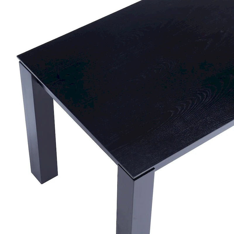 Table de salle à manger moderne en bois massif de 180 cm