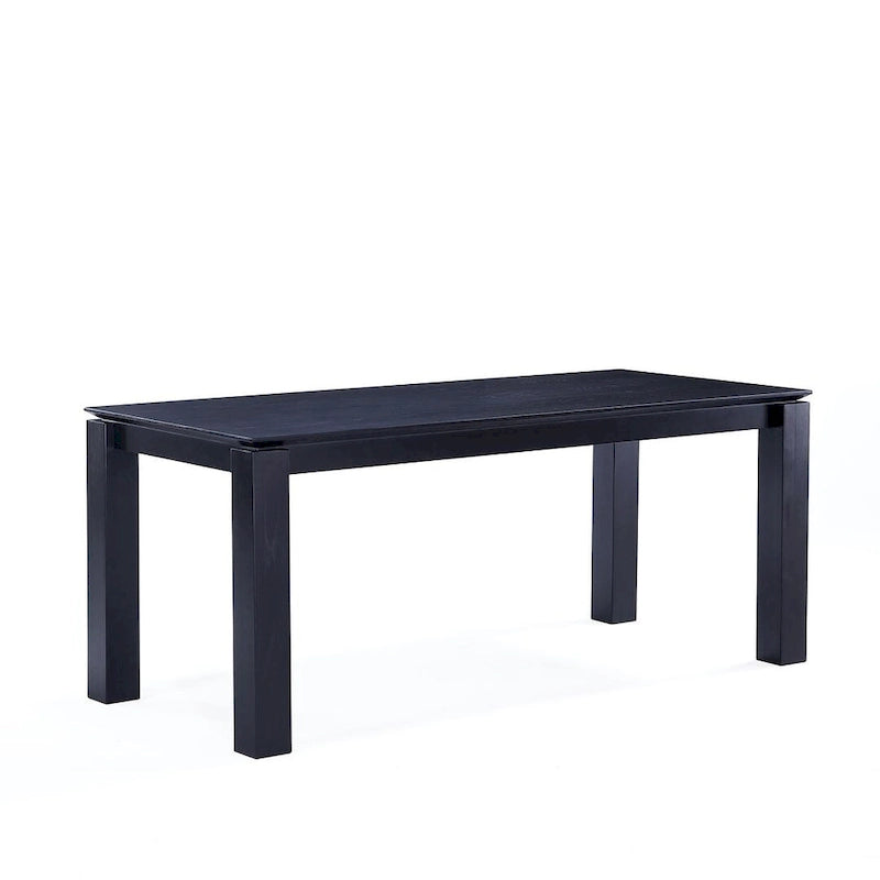 Table de salle à manger moderne en bois massif de 180 cm