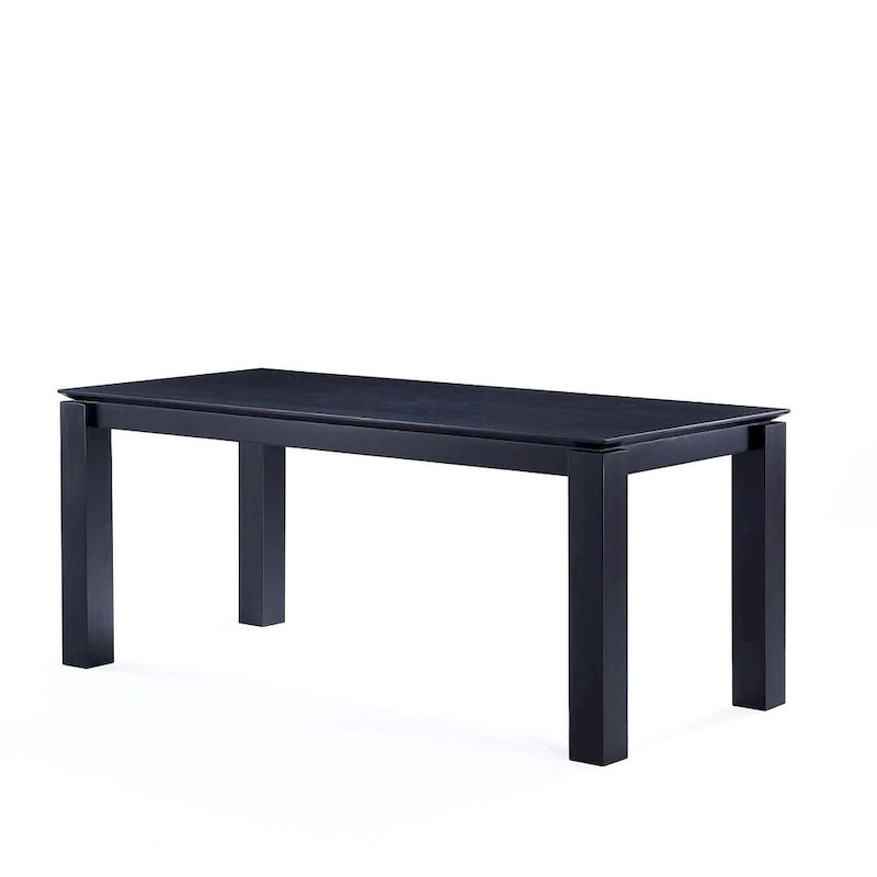Table de salle à manger moderne en bois massif de 180 cm