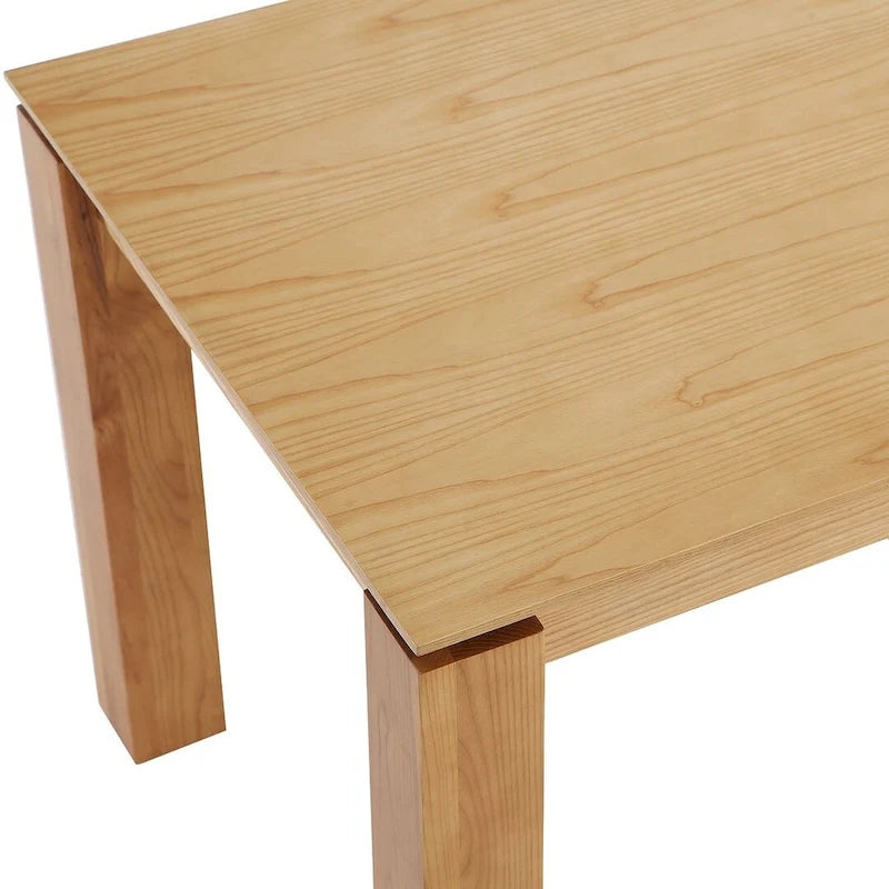 Table de salle à manger moderne en bois massif de 180 cm