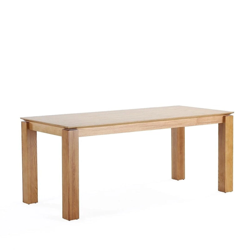 Table de salle à manger moderne en bois massif de 180 cm