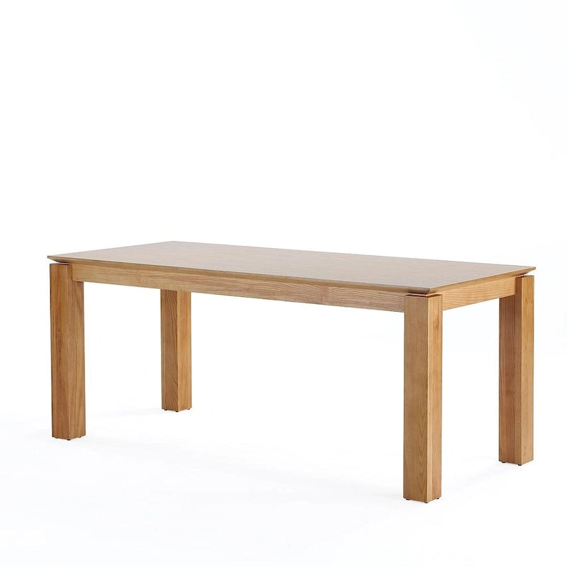 Table de salle à manger moderne en bois massif de 180 cm