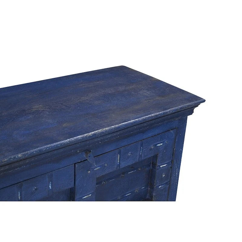 Buffet de salle à manger en bois bleu 72 po