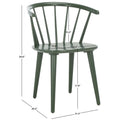 Chaise à dossier incurvé de 18 pouces [LOT de 2] - 21 L x 21 P x 30 H