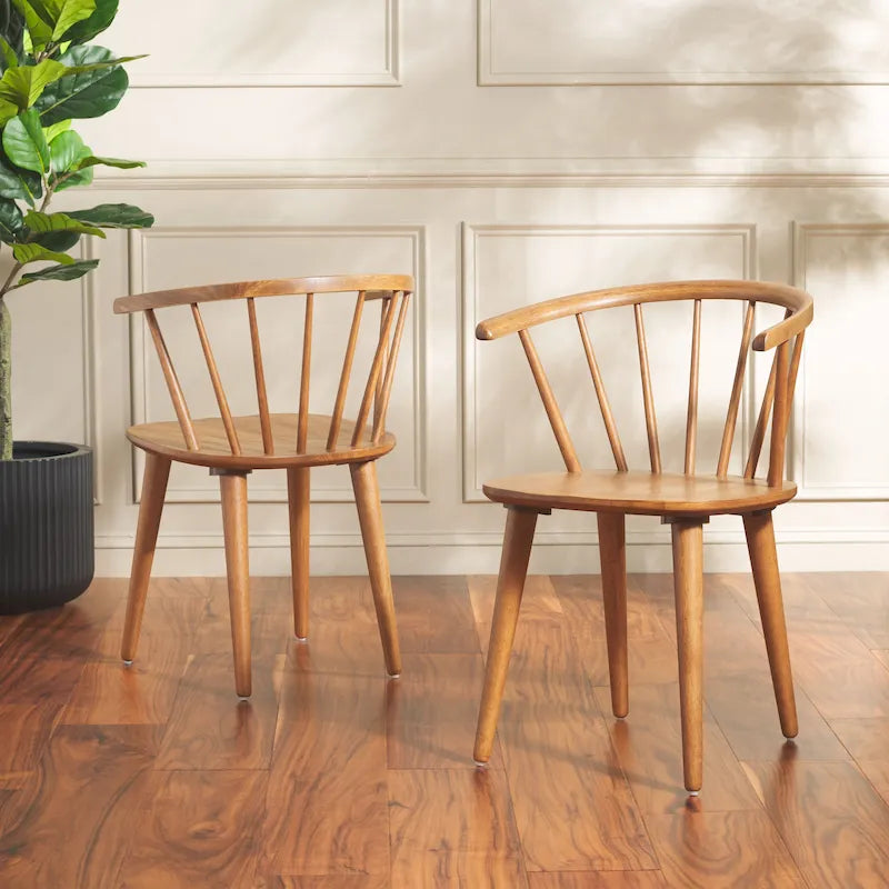 Chaise à dossier incurvé de 18 pouces [LOT de 2] - 21 L x 21 P x 30 H