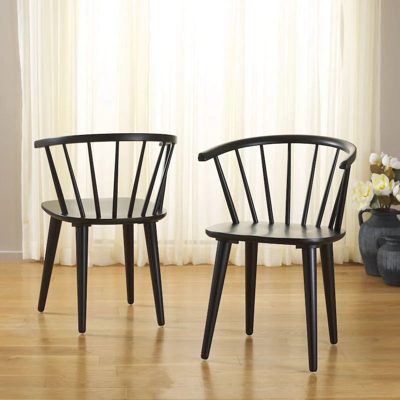 Chaise à dossier incurvé de 18 pouces [LOT de 2] - 21 L x 21 P x 30 H