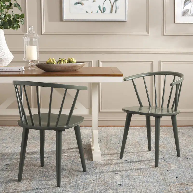 Chaise à dossier incurvé de 18 pouces [LOT de 2] - 21 L x 21 P x 30 H