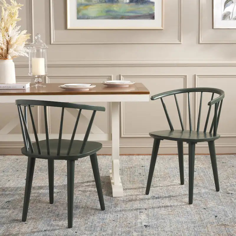 Chaise à dossier incurvé de 18 pouces [LOT de 2] - 21 L x 21 P x 30 H