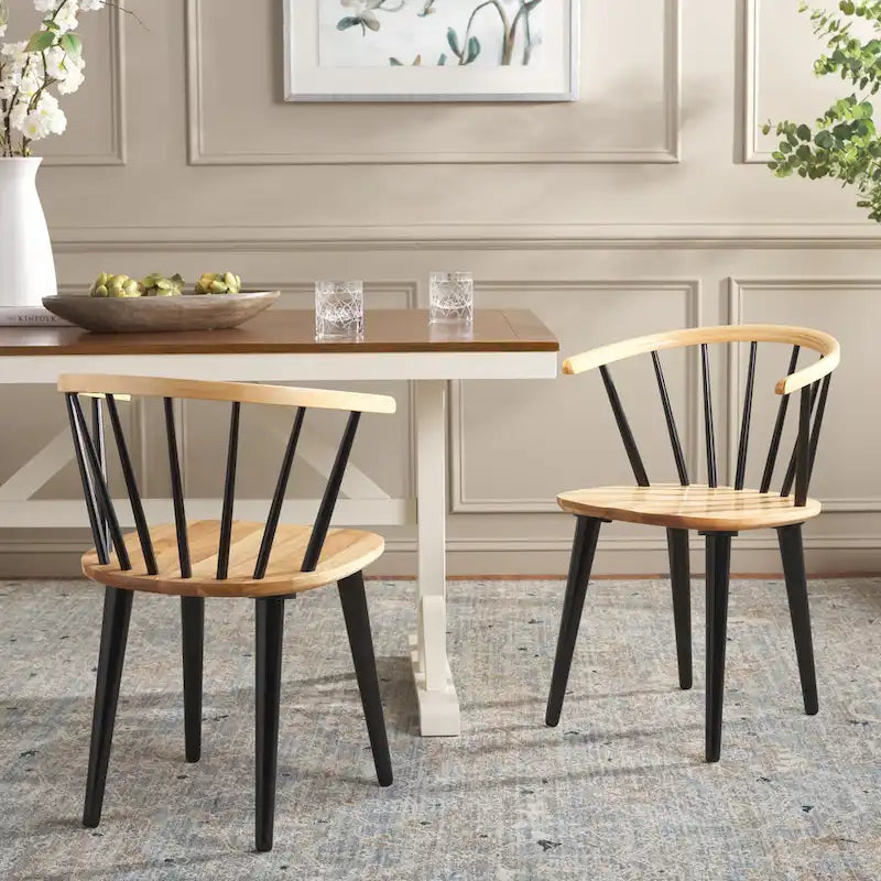 Chaise à dossier incurvé de 18 pouces [LOT de 2] - 21 L x 21 P x 30 H