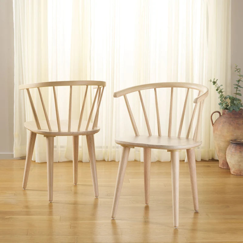 Chaise à dossier incurvé de 18 pouces [LOT de 2] - 21 L x 21 P x 30 H