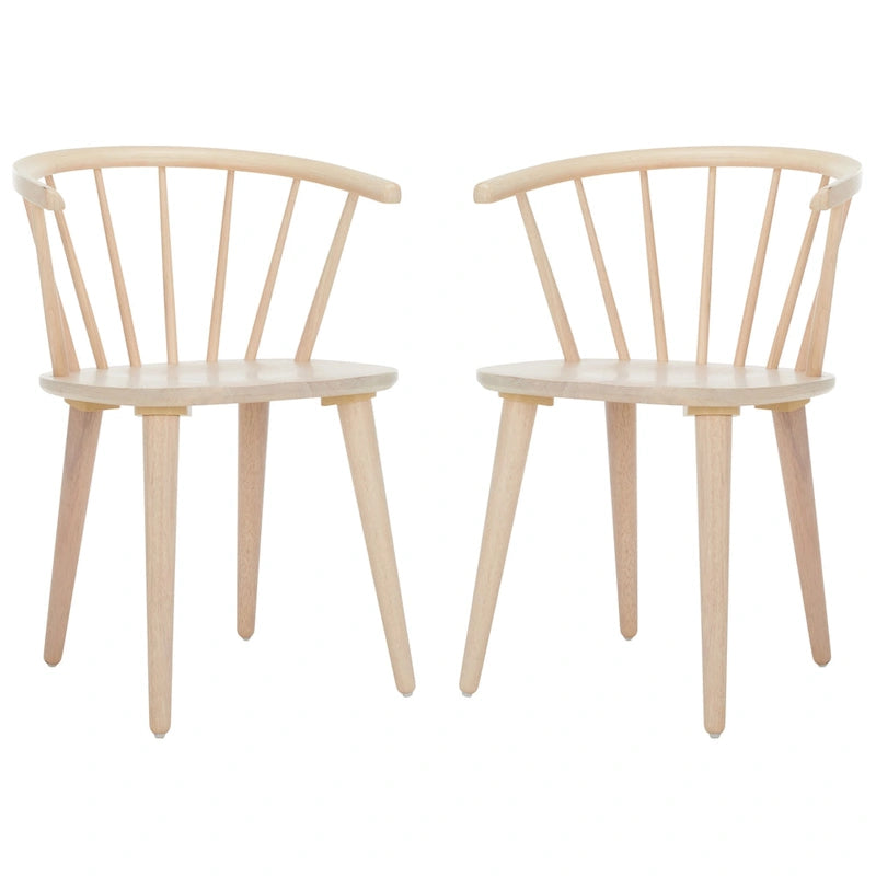 Chaise à dossier incurvé de 18 pouces [LOT de 2] - 21 L x 21 P x 30 H
