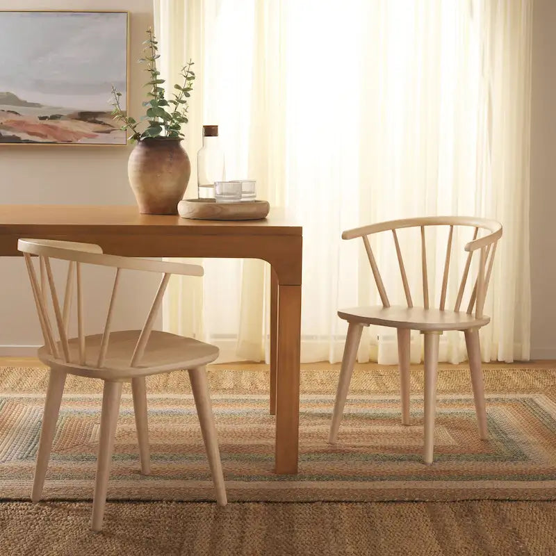 Chaise à dossier incurvé de 18 pouces [LOT de 2] - 21 L x 21 P x 30 H