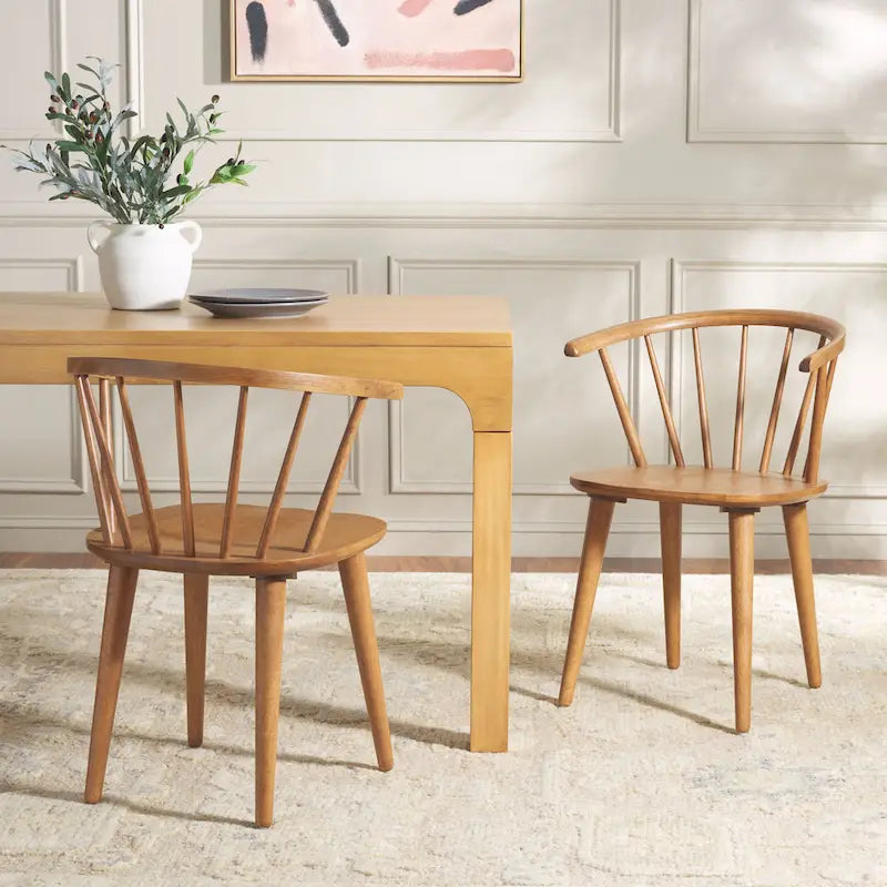 Chaise à dossier incurvé de 18 pouces [LOT de 2] - 21 L x 21 P x 30 H