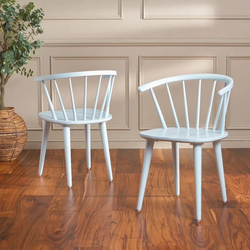 Chaise à dossier incurvé de 18 pouces [LOT de 2] - 21 L x 21 P x 30 H